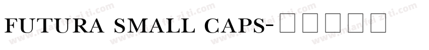 futura small caps字体转换